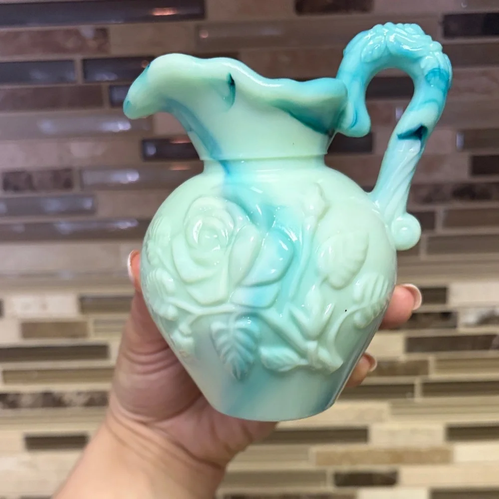 Avon Vintage Jade Mini Pitcher and Basin - Picture 7 of 14